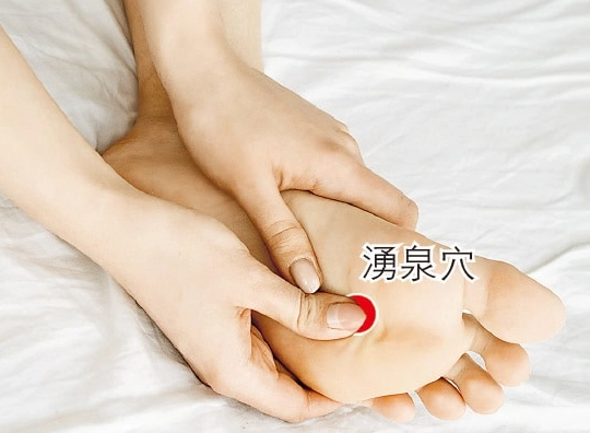 湧泉穴位置