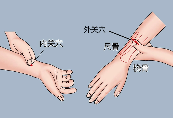 內關穴外關穴完整指南：功效、位置與按摩手法一次看懂